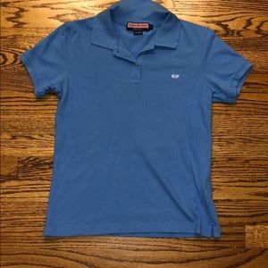 Light blue Vineyard Vines collared shirt
